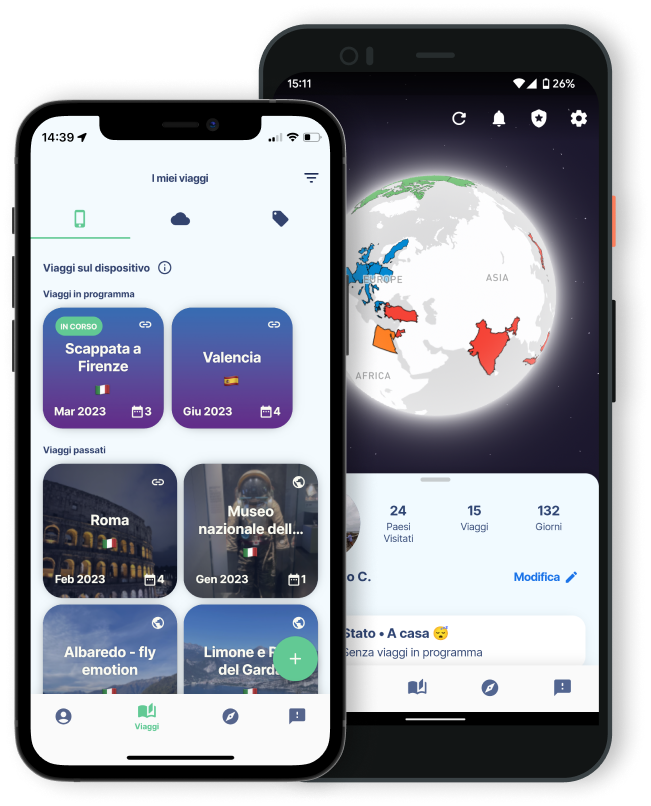Main app screenshots